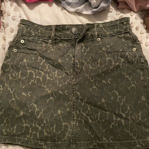 Mini Leopard Skirt